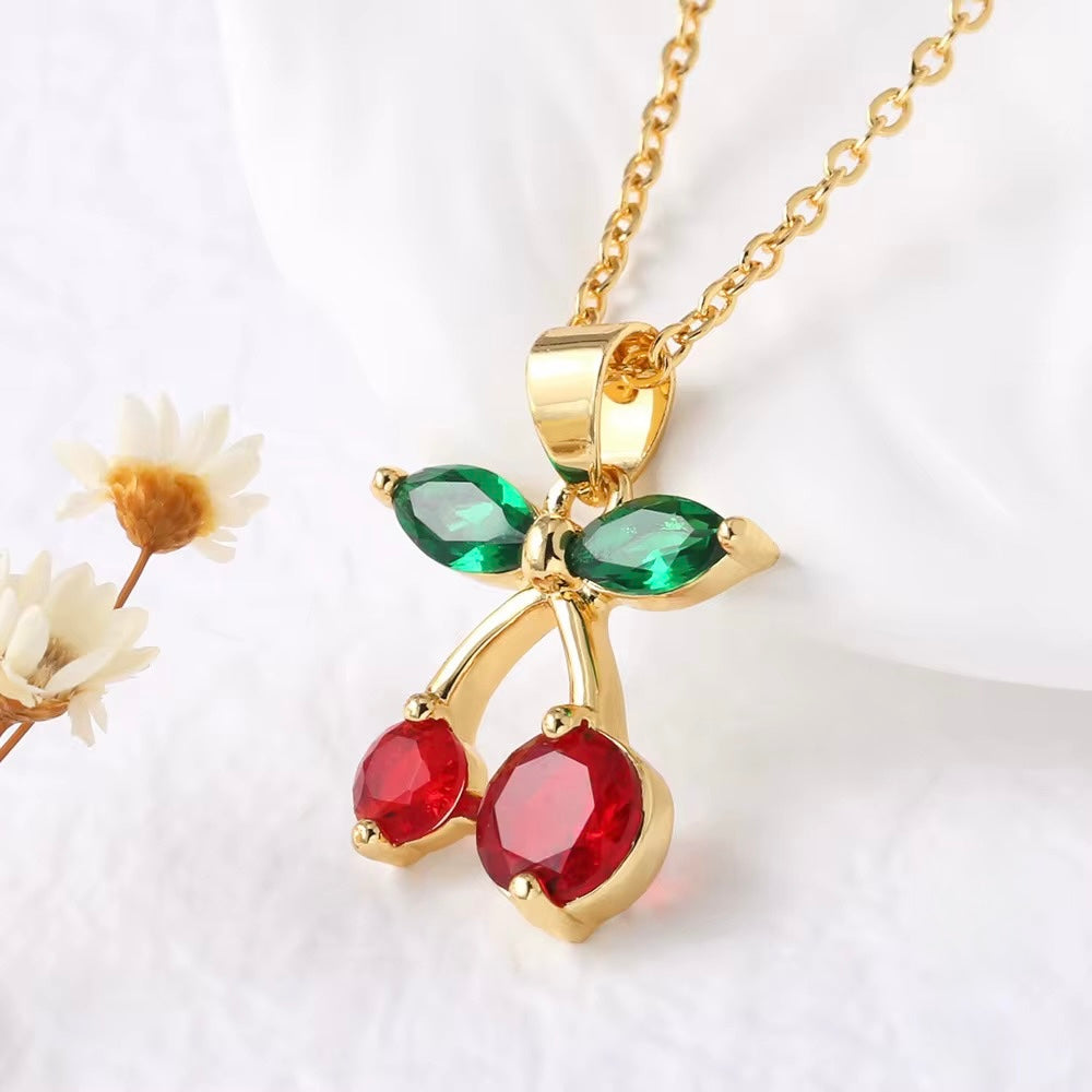 Classic Cherry Necklace