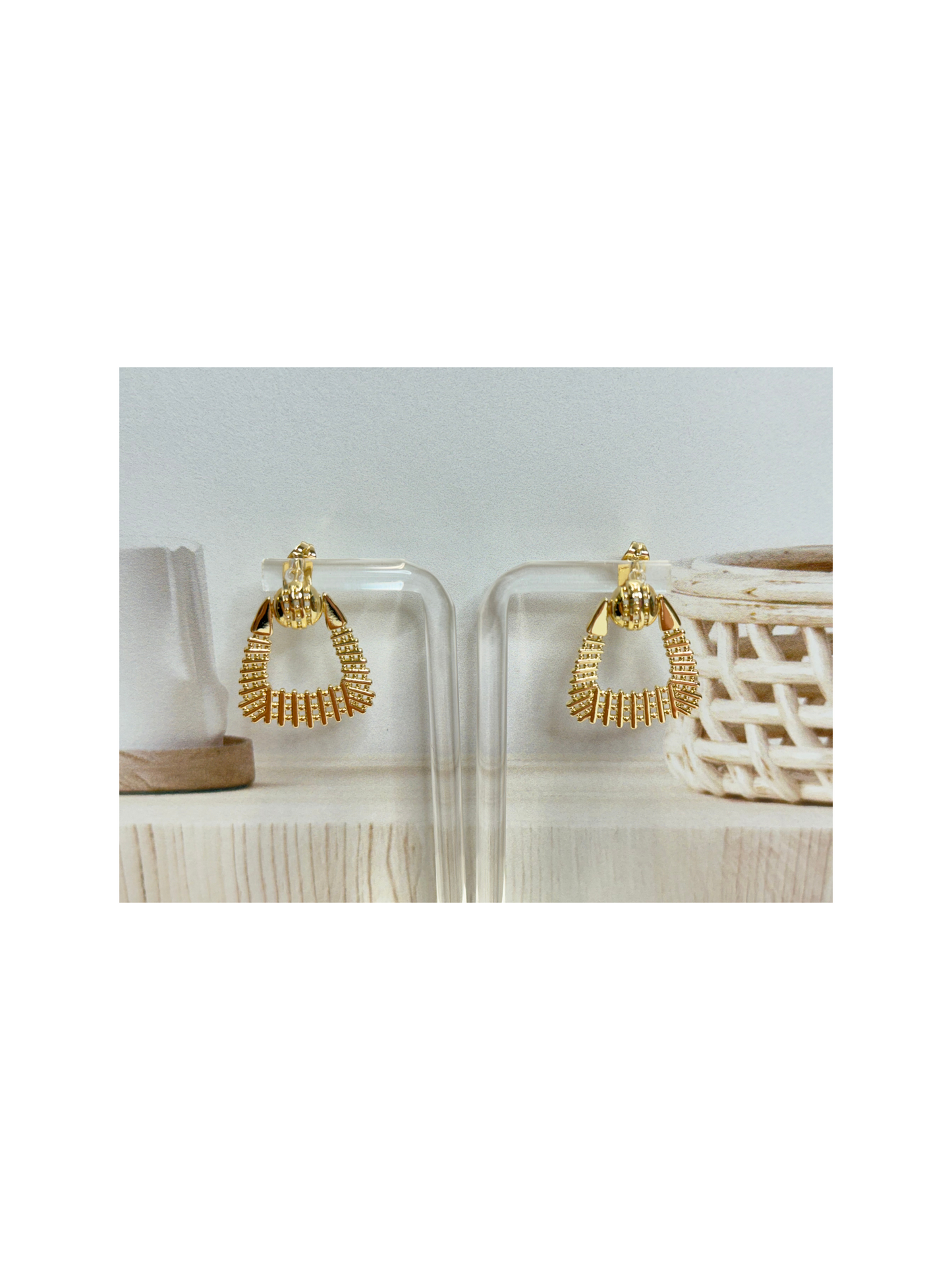 Waffle Earrings