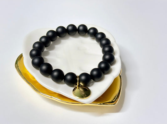 Matte Black Onyx Bracelet - Unisex