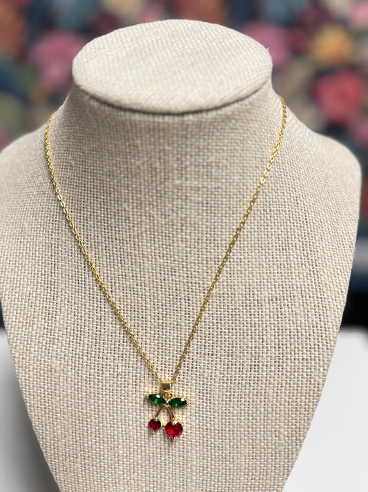 Classic Cherry Necklace