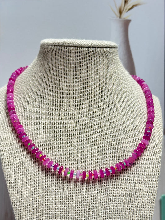 Fuchsia Choker