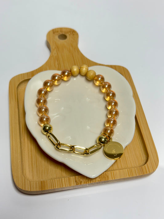 Chunk Chain Orange Aromatherapy Bracelet