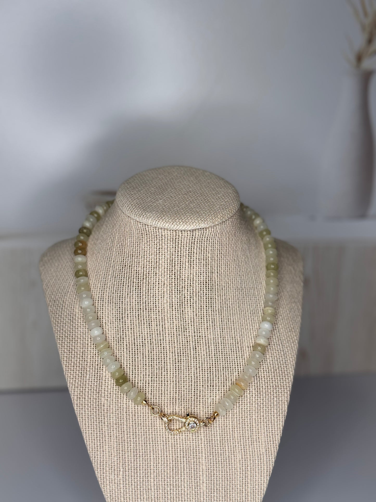 Natural Afghanistan Jade Necklace