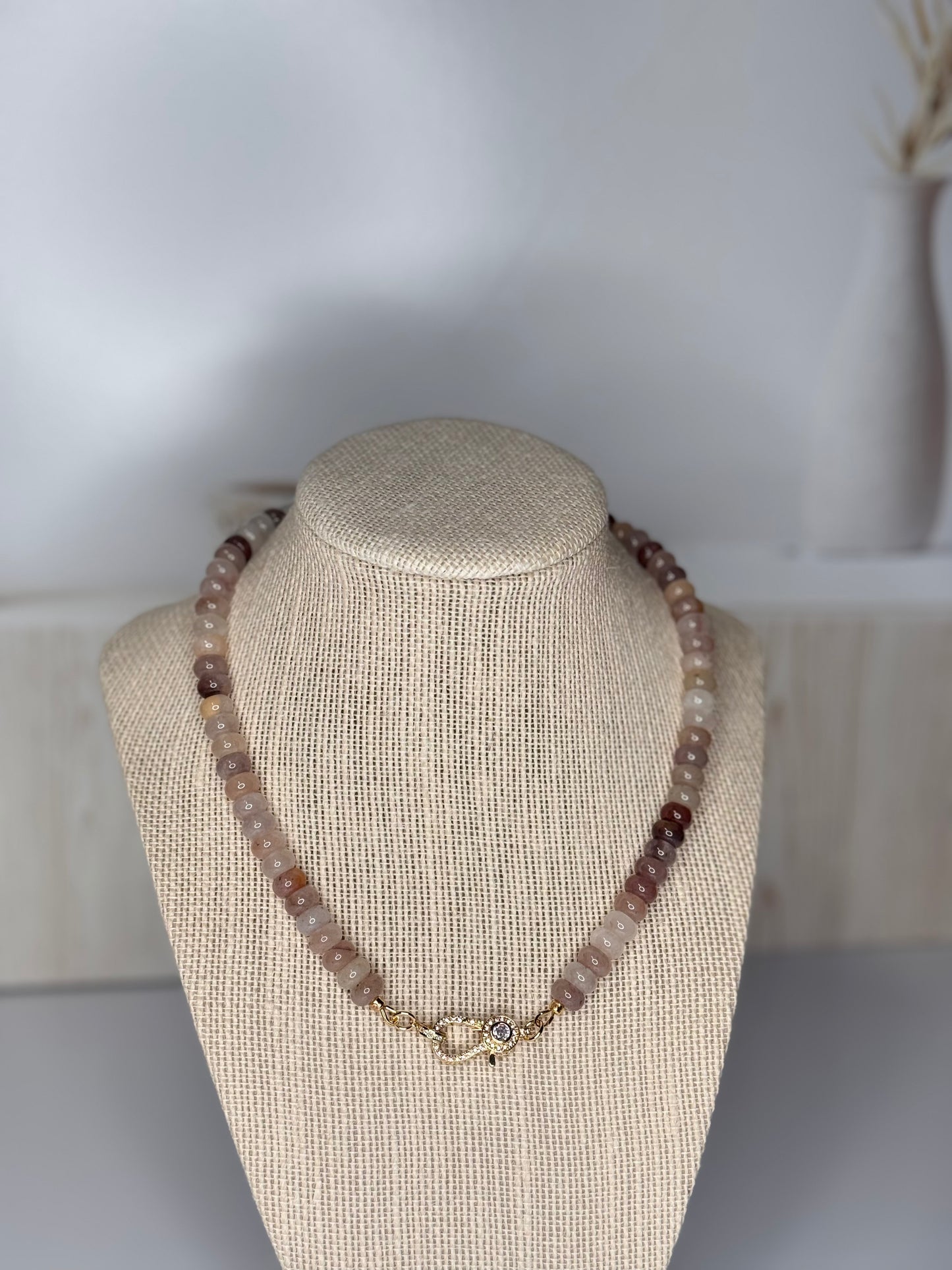 Natural Lavender Crystal Quartz Necklace