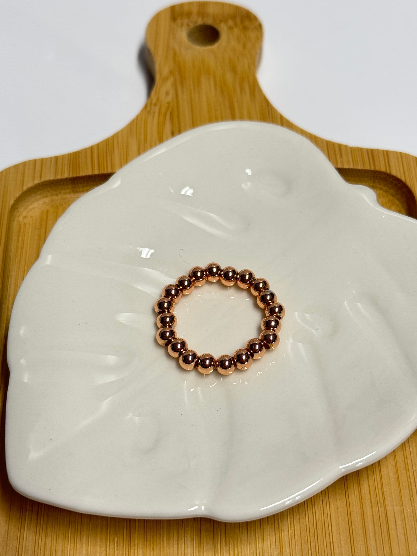 Gold-Filled B   Waterproof 14k Gold-Filled Beaded Rings – Trio Collectioneaded Rings