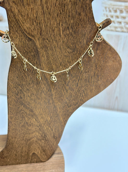Happy Face Anklet