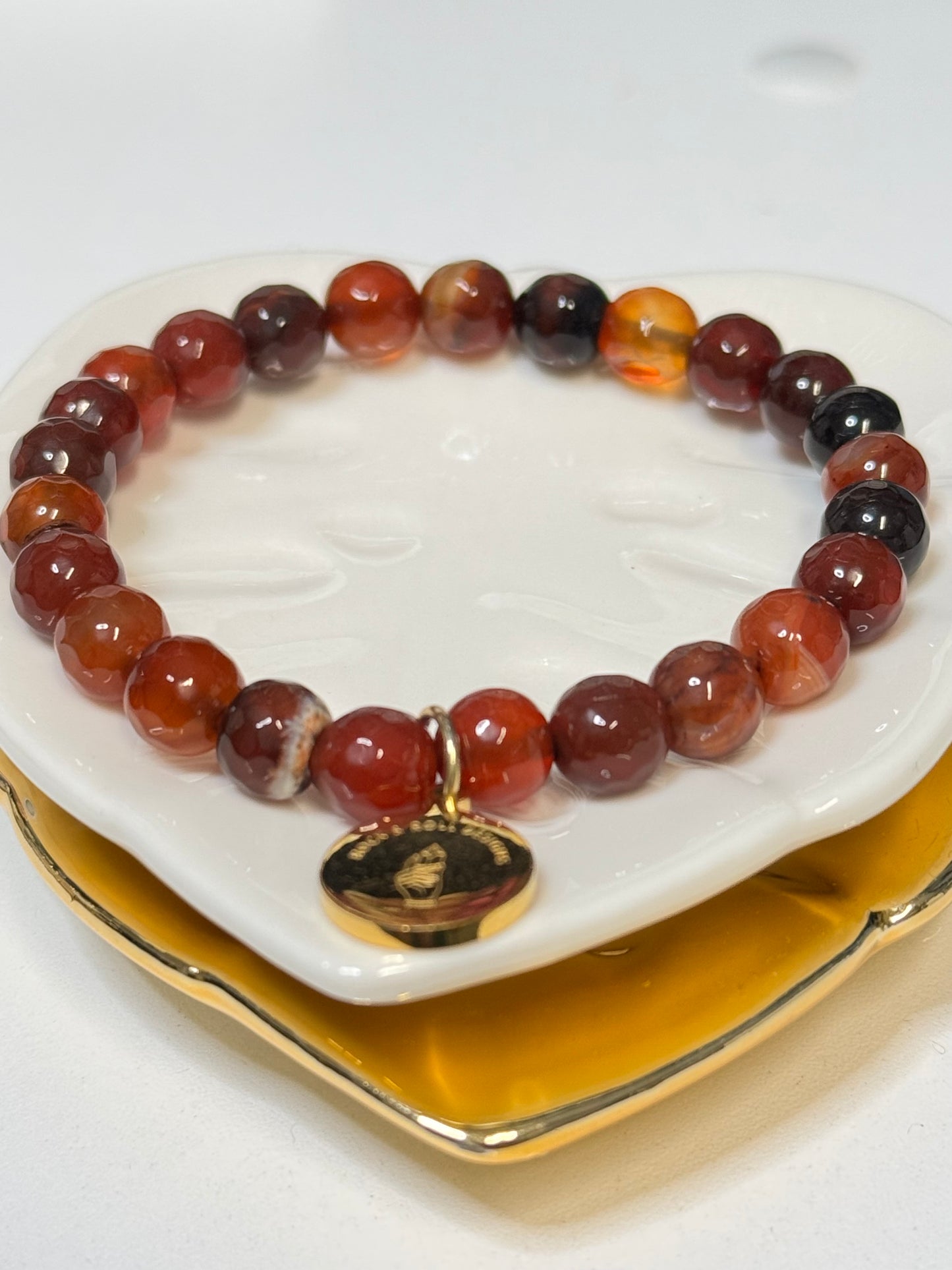 Orange Hessonite Bracelet