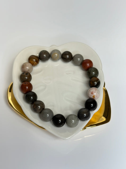 10mm Ocean Jasper Bracelet