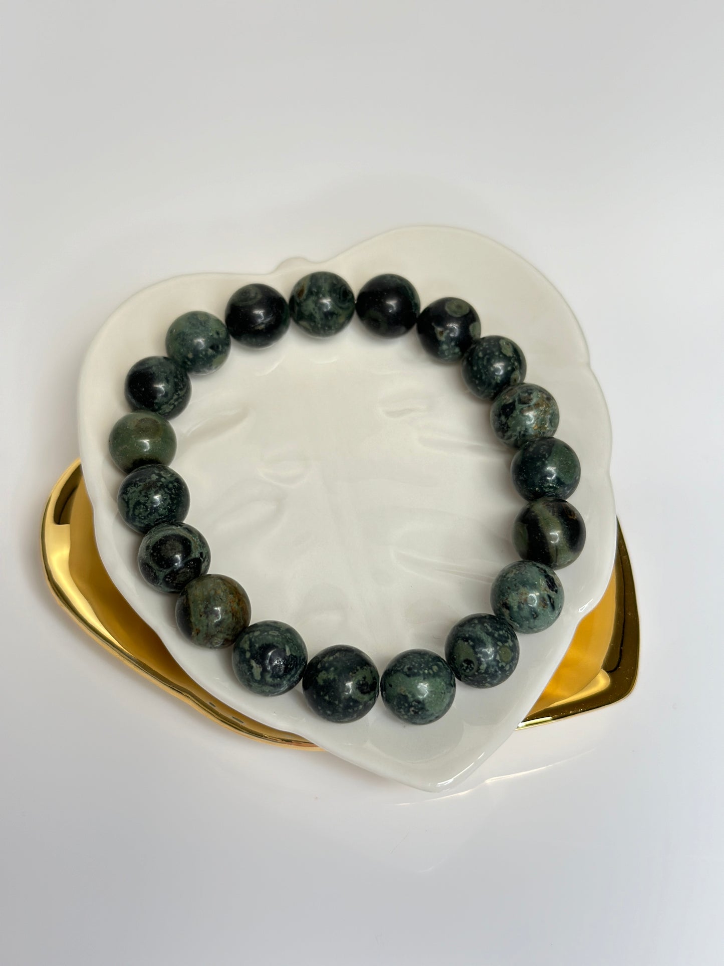 10mm RARE Green Kambaba Jasper