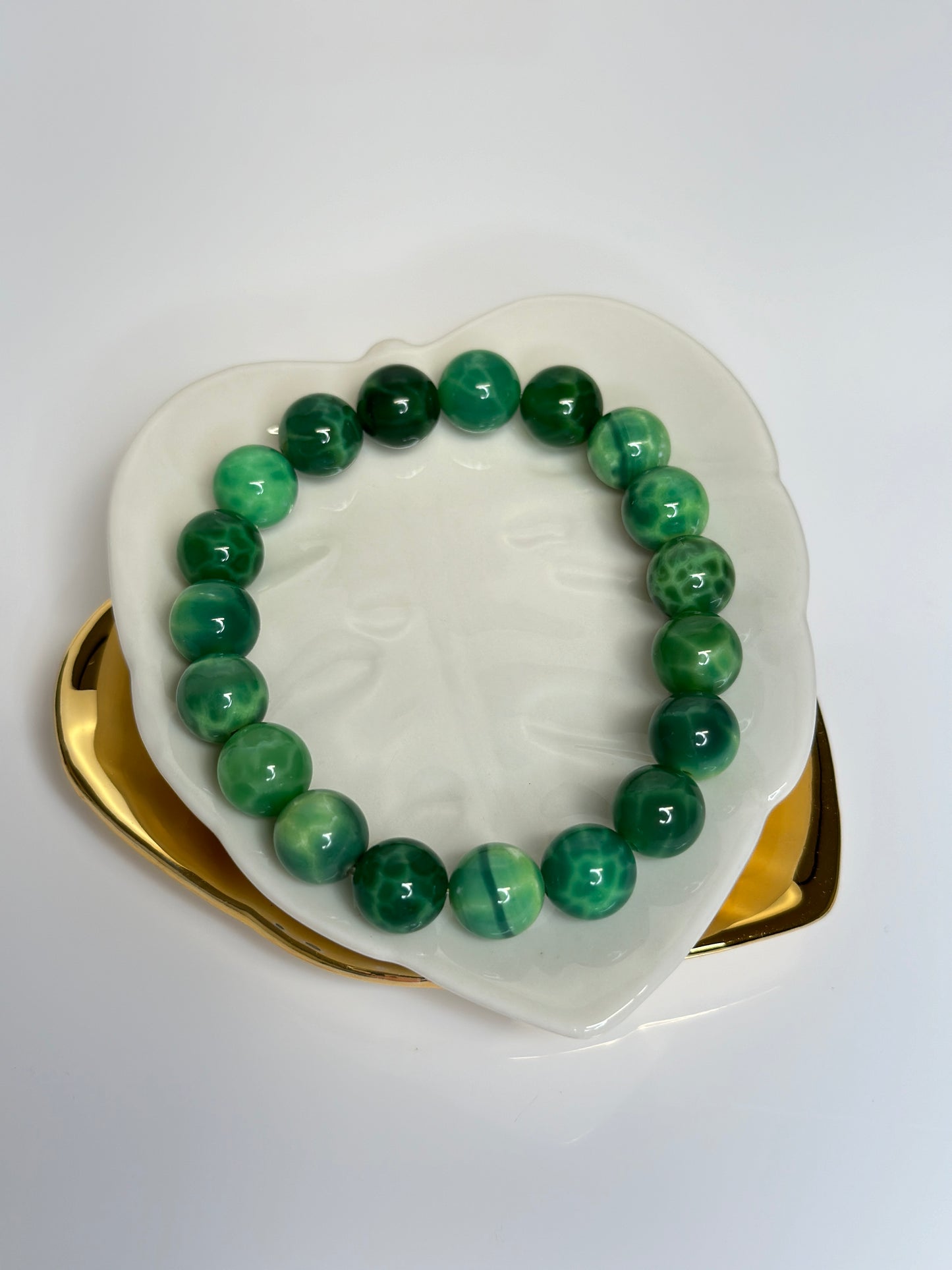 10mm Green Chalcedony Bracelet