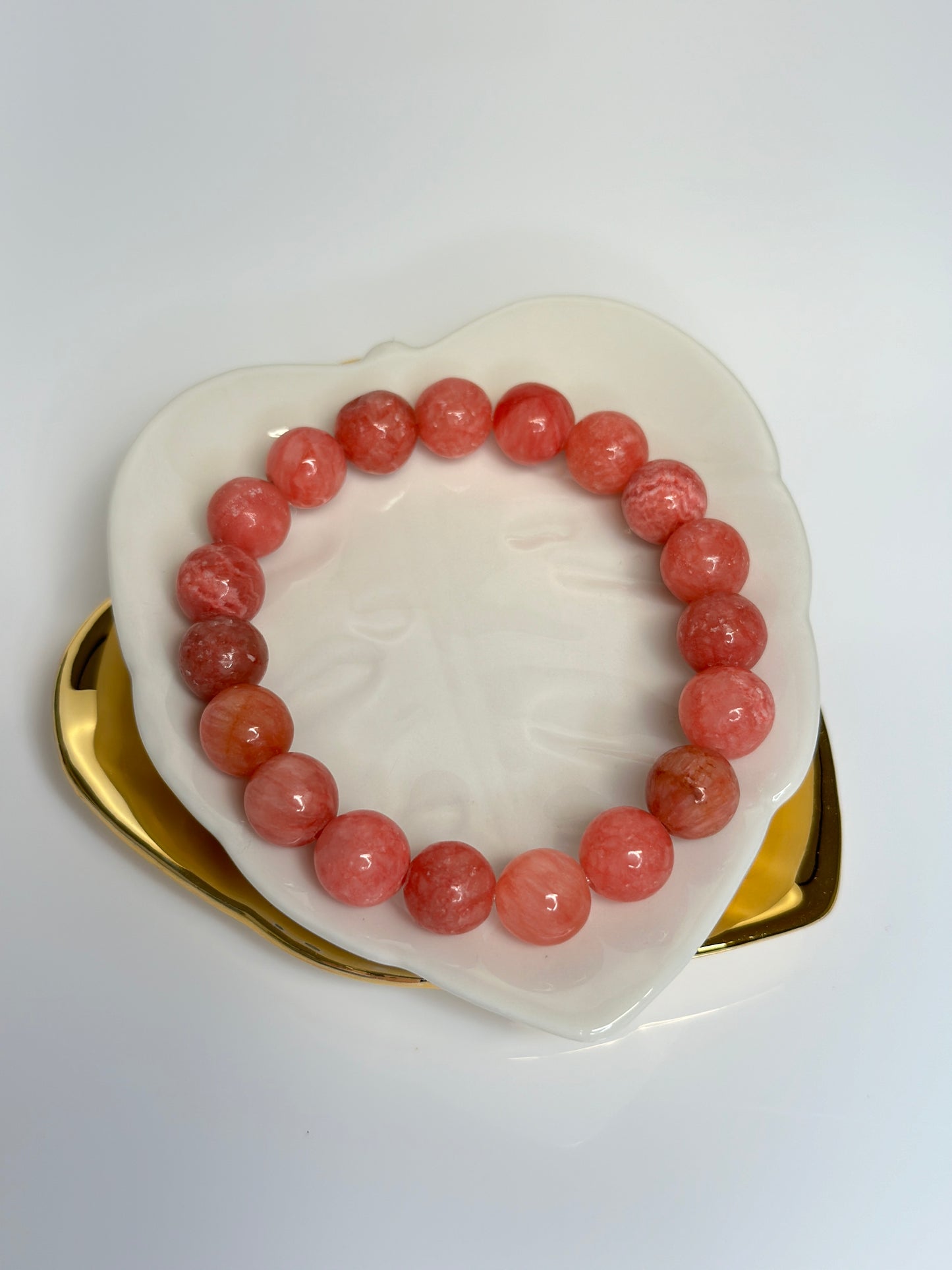 10mm Pink Rhodochrosite Bracelet