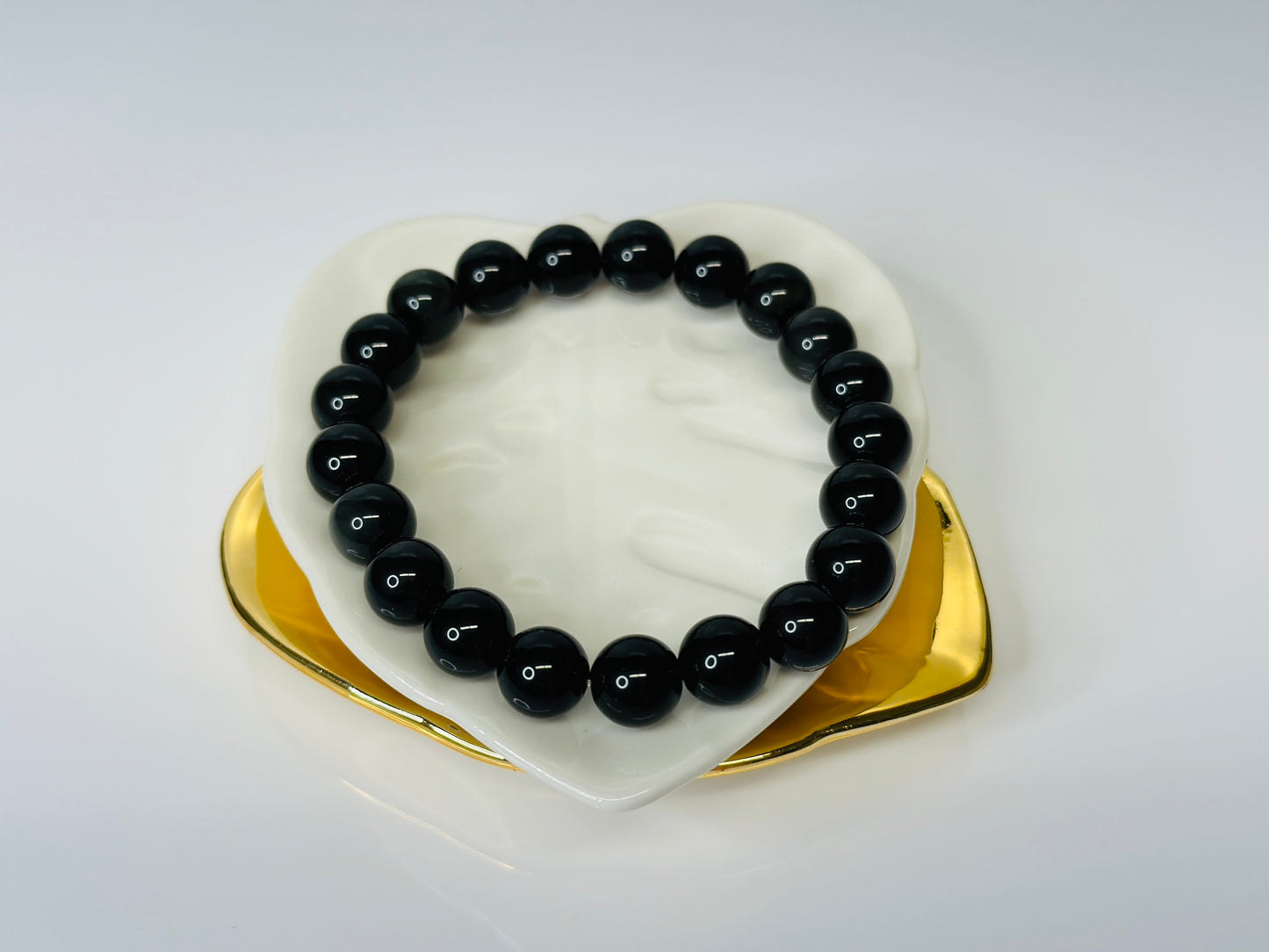 10mm Black Obsidian Bracelet