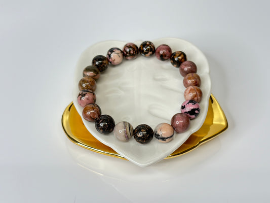 10mm Black Pink Bracelet