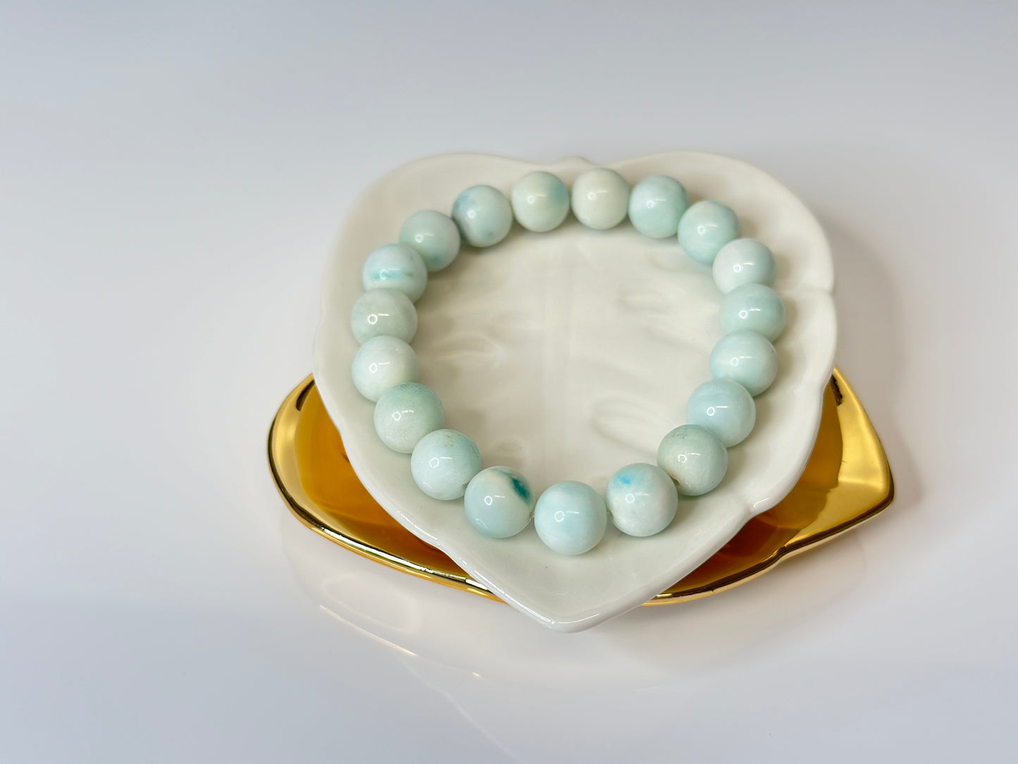 10mm Light Blue Hemimorphite Bracelet