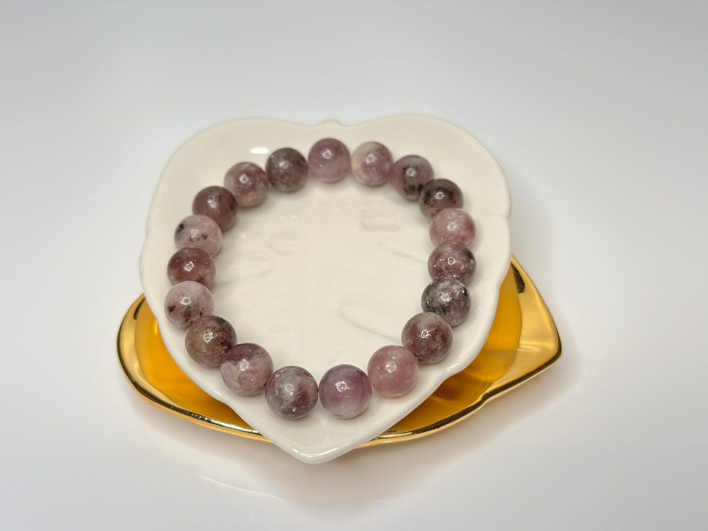 10mm Light Purple Lepidolite Bracelet