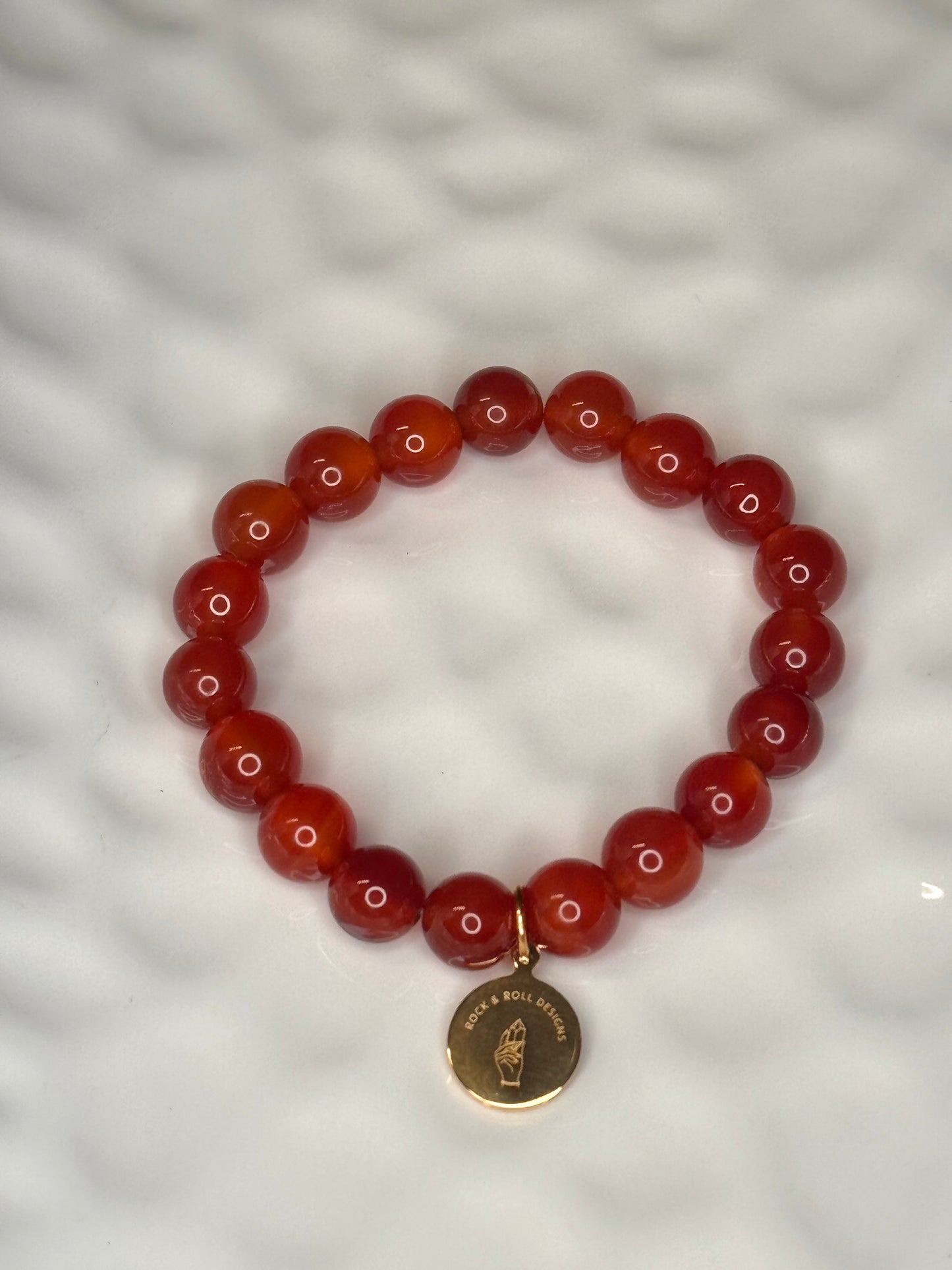 Red Banded Agate Bracelet